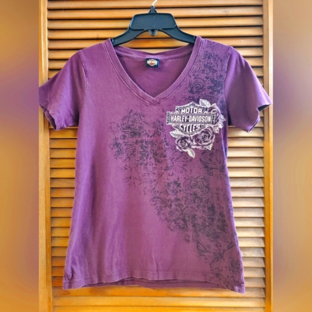 Harley Davidson Burgundy Top